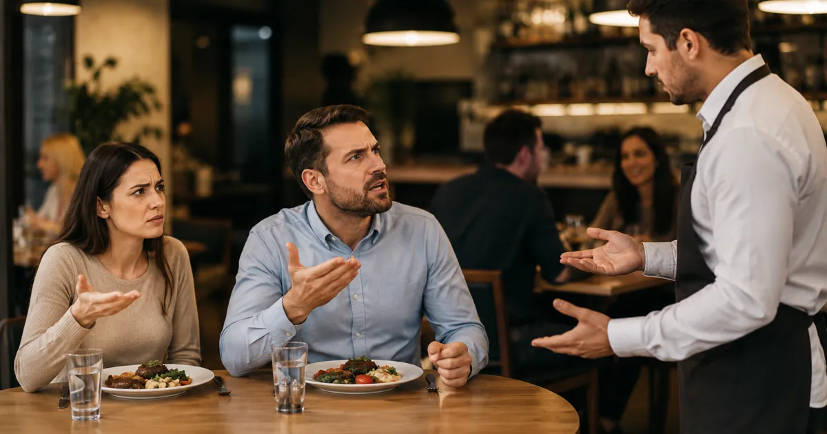 Clientes repiten quejas constantes en restaurantes, camarero los escucha para entender su disgusto